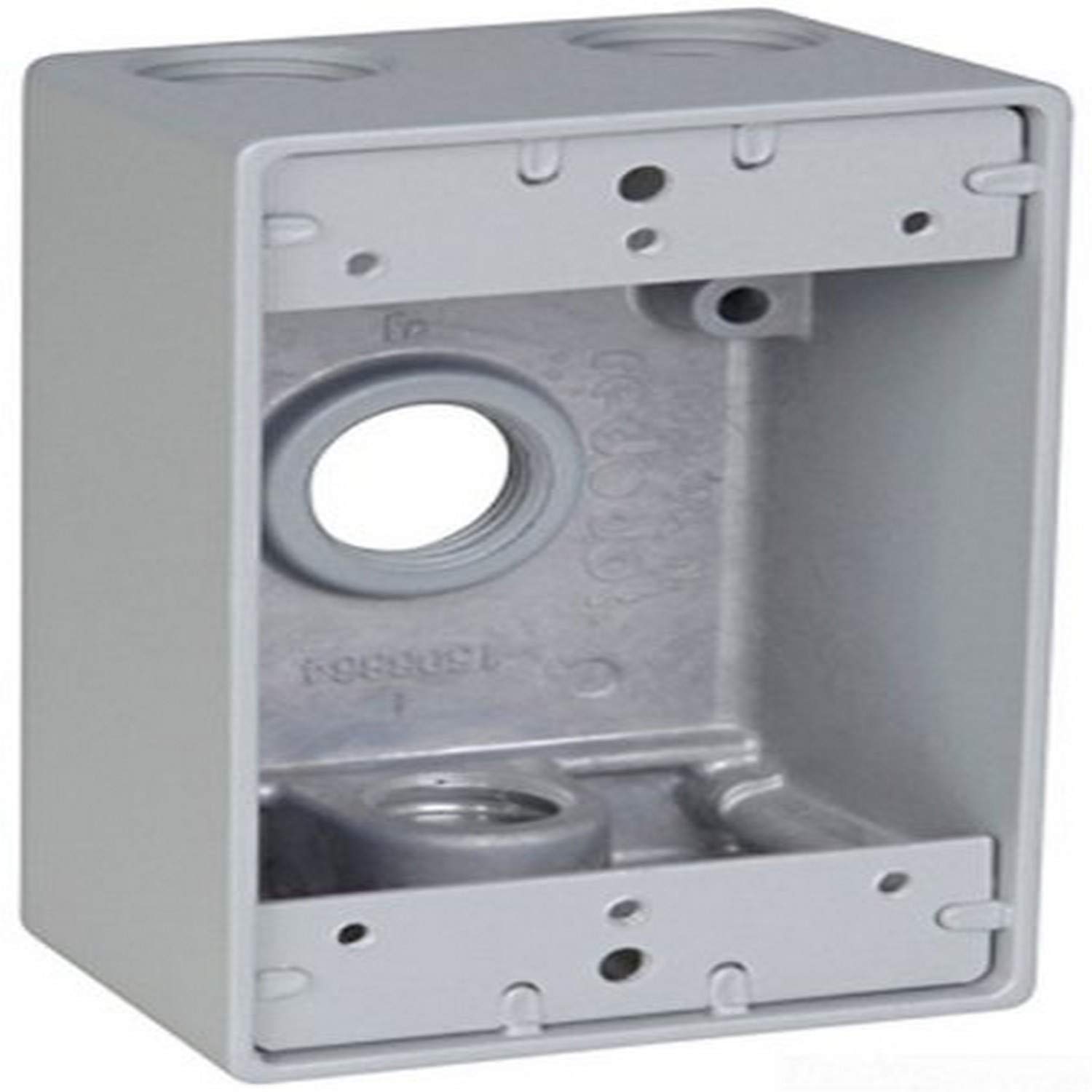 Red Dot IH4-2-LM Device Outlet Box, 1 Gang, 4 Hub, 2-13/16-Inch